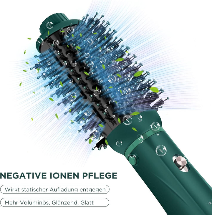 4 IN 1 Haartrockner Warmluftbürste Set, PARWIN PRO BEAUTY Styler-Set, Föhnbürste Lockenbürste mit 4