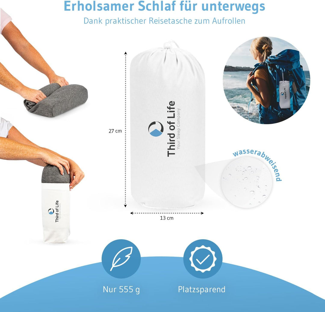 Nackenkissen Flugzeug, Orthopädisches 𝐋𝐮𝐱𝐮𝐬 Reisekissen ONDA, Nackenstützkissen gegen Nackenschmerze