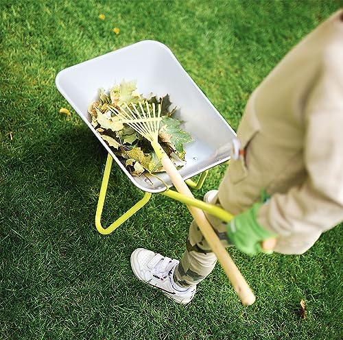 small foot Schubkarre mit Gartenwerkzeug inkl. Handschuhen, Spaten und Rechen, Outdoor-Spielzeug für