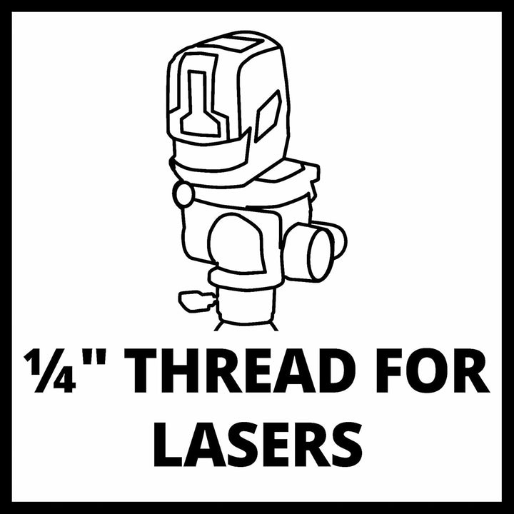 Original Einhell Tripod Laser Adapter 1/4" (Laser-Zubehör, passend für Einhell Tripod 85-170 cm, zur