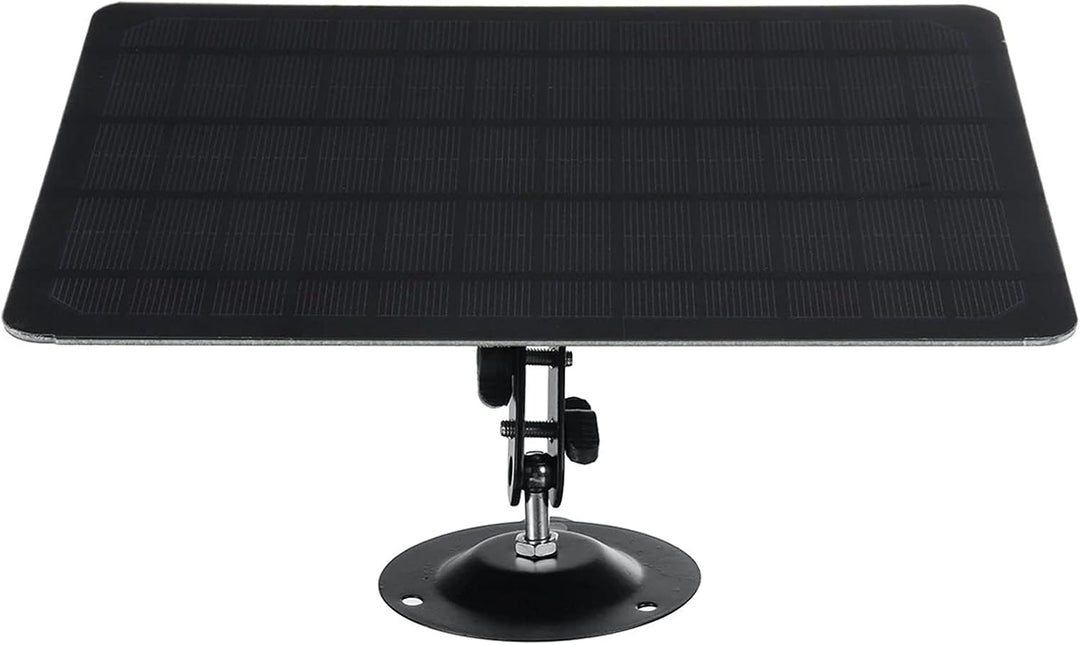 10W 5V Micro-USB-Solarpanel 2000mAh 360-Grad-Rotation Wasserdichte an der Wand befestigte Monokrista