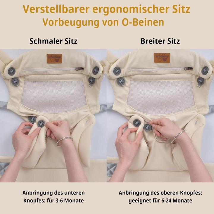 Babytrage-Ergonomisch,Babytrage für Neugeborene ab Geburt Leicht und Bequem,Leicht zu Tragen,Geeigne