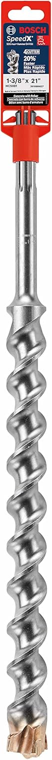 BOSCH HC5081 SDS-max Speed-X Bohrhammer-Bit, 3,5 cm x 53,3 cm 1 3/8" Diameter Länge: 53,3 cm, 1 3/8"