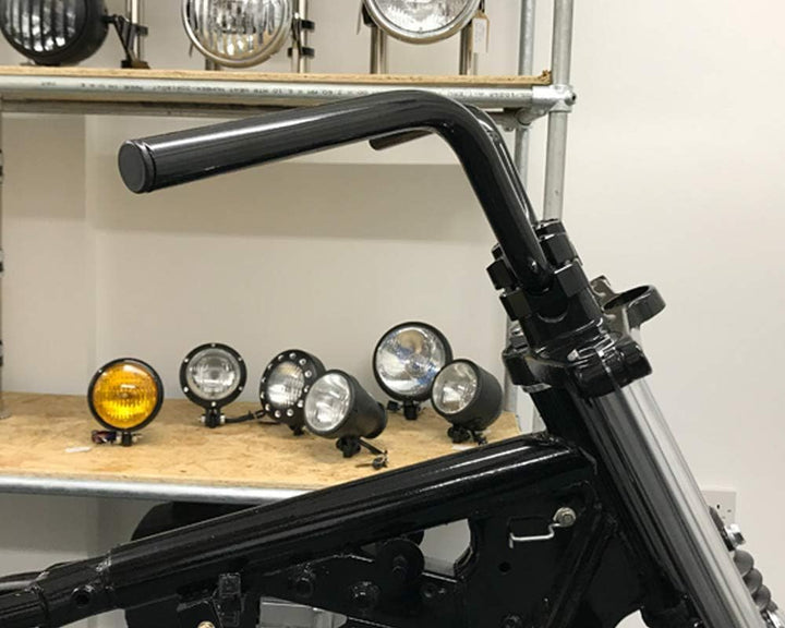 Motorrad Lenker Für Affe Fahrrad Pit Bike Scrambler - 22mm 7/8" Mit 4.5" Aufstieg - Schwarz, Schwarz