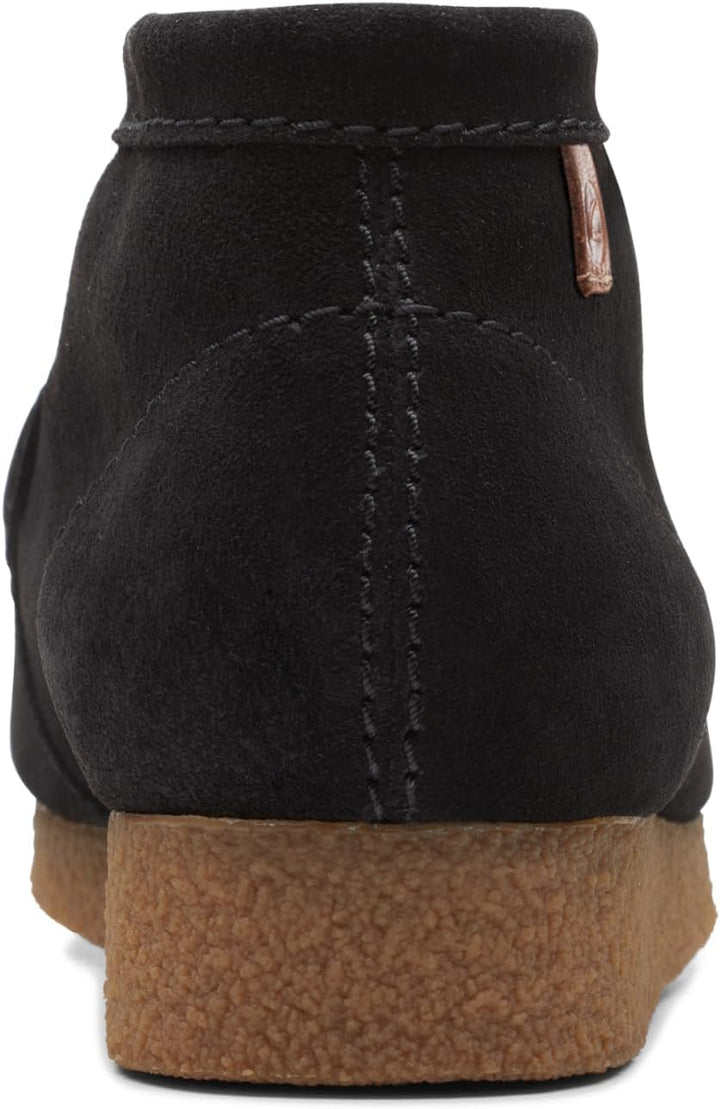 Clarks Herren Shacre Stiefel Stiefelette 42 EU Schwarze Velourslederoptik, 42 EU Schwarze Veloursled