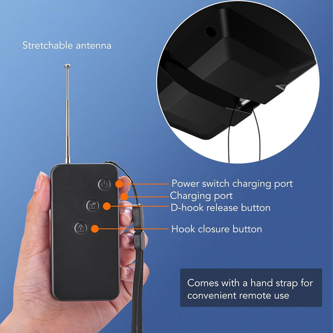 VGEBY Drohnenabwurfgerät, RC Drone Airdropper 500 Meter Fernreichweite Drone Payload Release System