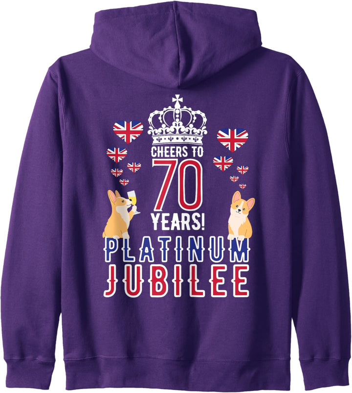 Queen Elizabeth Platin Jubiläum 70 Jahre Thronjubiläum 2022 Kapuzenjacke