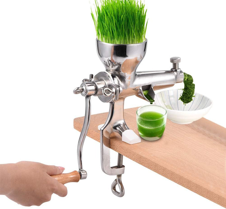 Weizengras Entsafter, Weizengras Handabsauger aus Edelstahl für Gras, Obst, Gemüse