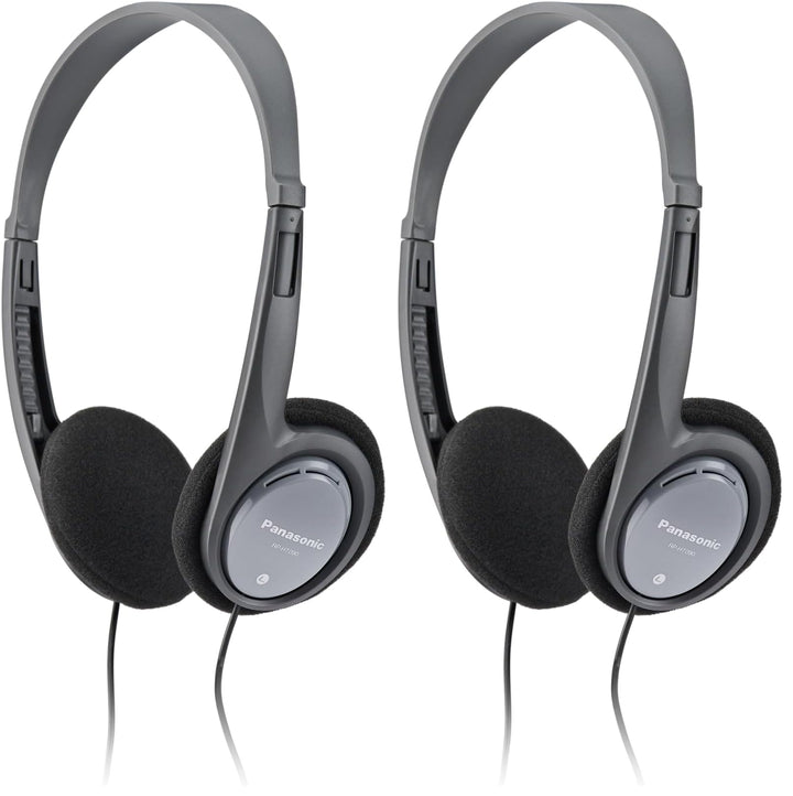 Panasonic RP-HT090 Kabelgebundene Stereo-Kopfhörer, Leicht für hervorragenden Komfort, 5 m Kabel für