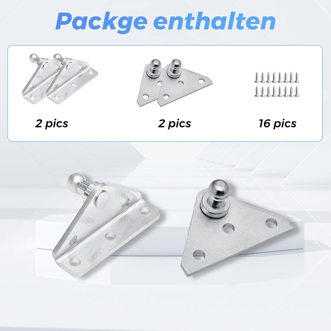 10MM Gasdruckfeder Kugelbolzen Halterung für Gasdruckdämpfer Aufzugsunterstützung befestigung Gasfed