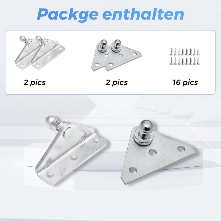 10MM Gasdruckfeder Kugelbolzen Halterung für Gasdruckdämpfer Aufzugsunterstützung befestigung Gasfed