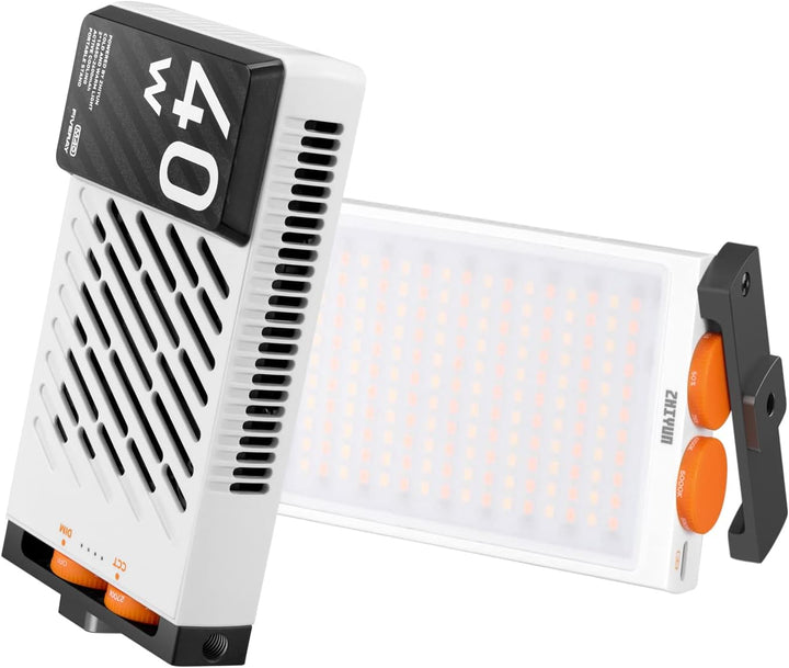 Zhiyun FIVERAY M40 LED Videokamera Licht 40W Bi-Color 2700K -6200K mit Einstellbarer 360 ° Drehhalte