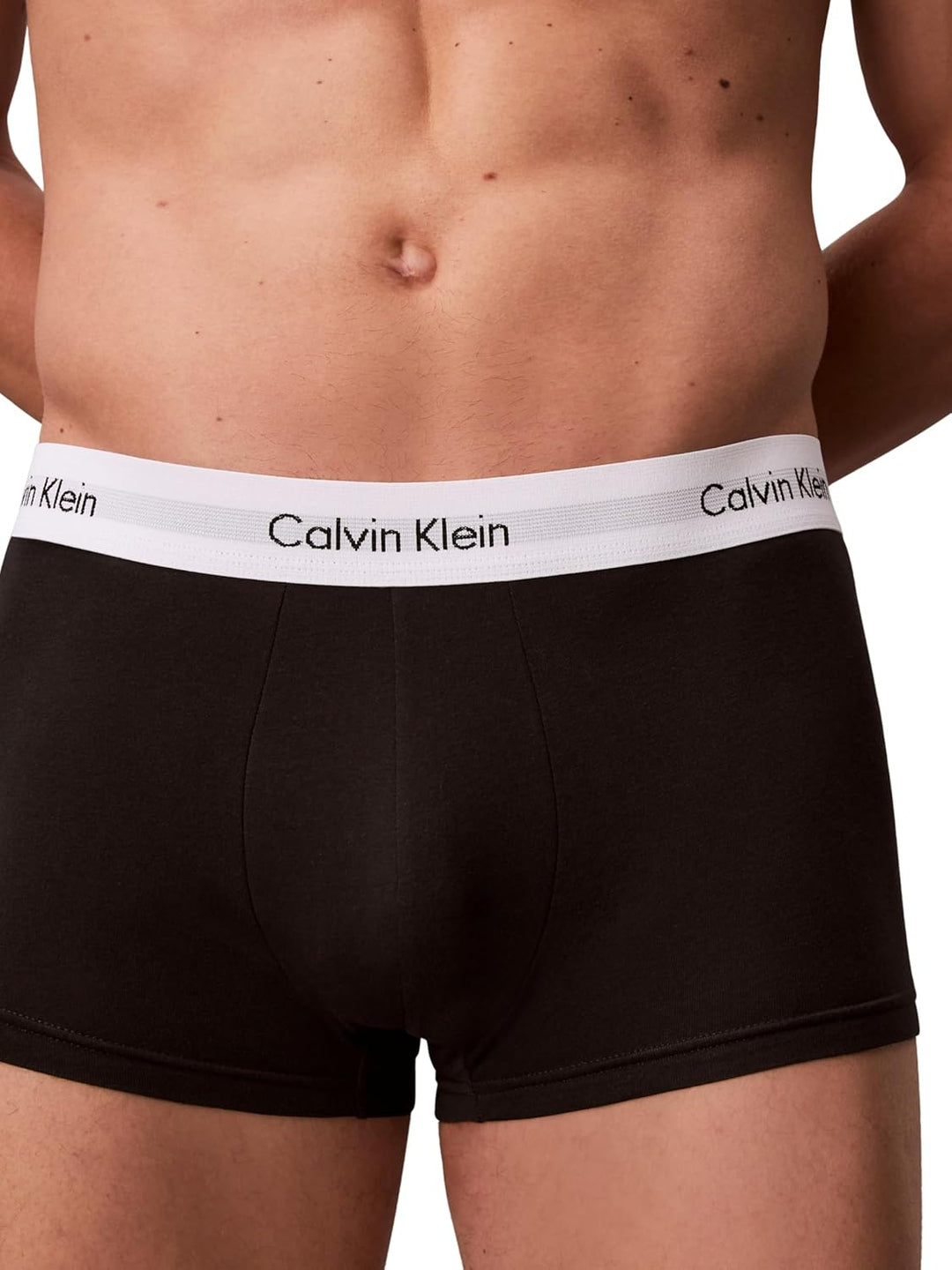 Calvin Klein Herren 3er Pack Boxershorts Low Rise Trunks Unterwäsche XS Black/White/Grey Heather, XS