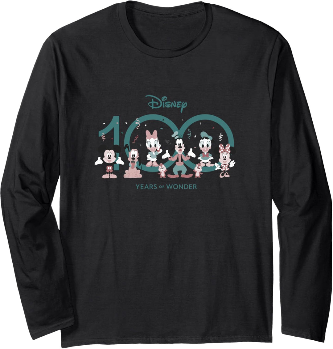 Disney 100 Years of Wonder Mickey & Pals Anniversary D100 Langarmshirt