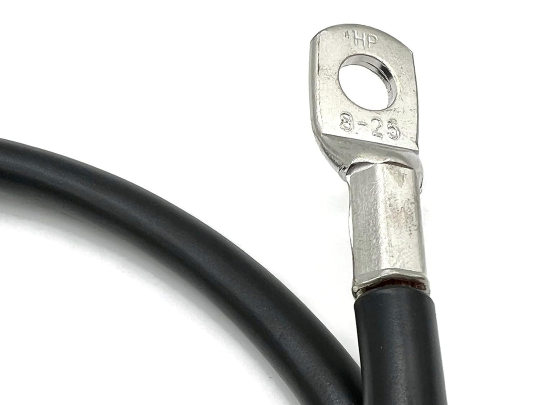 eXODA Batteriekabel 25 mm² 100 cm M8 Schwarz flexible Qualität mit 99 9% Kupfer für Auto Boot Motorr