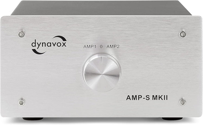 Dynavox AMP-S MKII, Verstärker- und Boxen-Umschalter in Metallgehäuse, für Stereo- und Surround-Vers