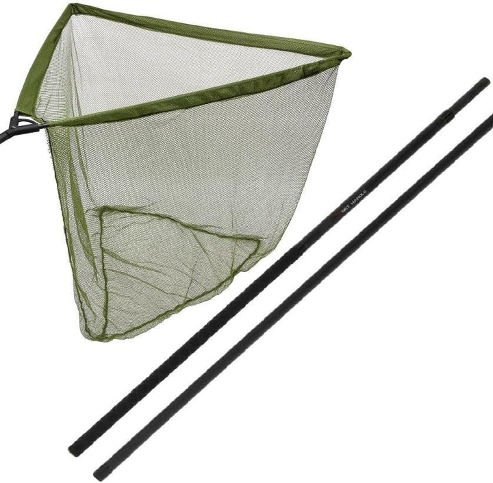 Karpfen Grossfisch Kescher Carbon mit Kescherstab 2 TLG. komplett 1,80m 107x107cm