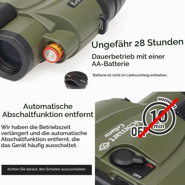 Kenko Bildstabilisierung Fernglas Vc Smart 10x30 Cellarto WP, Dachkantprisma, wasserdicht IPX7, kont