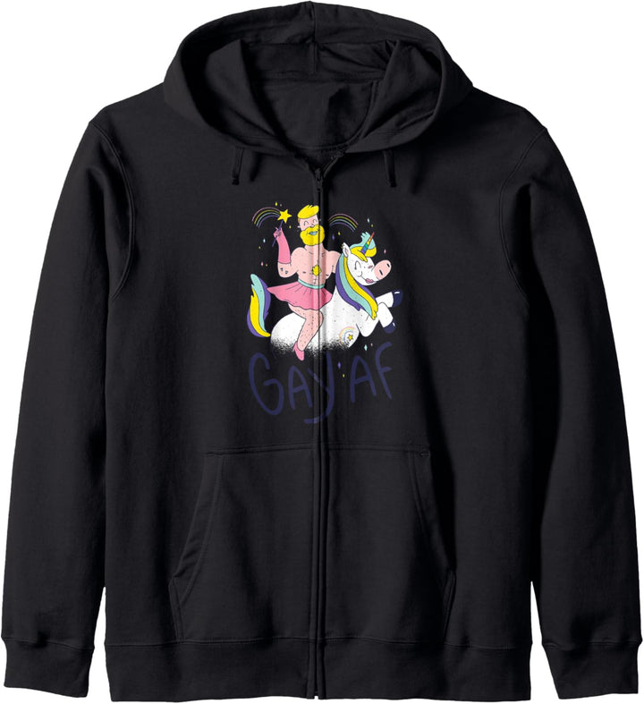 Gay AF LBGTQ Kapuzenjacke