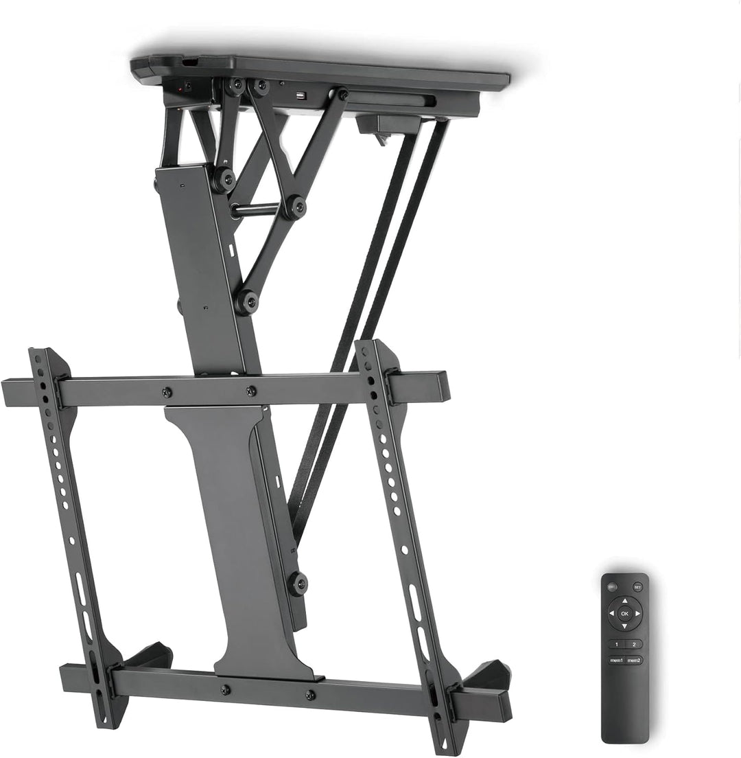 Xantron DEHA-600E TV Deckenhalterung elektrisch klappbar neigbar für 32-70 Zoll/elektrische Fernsehh