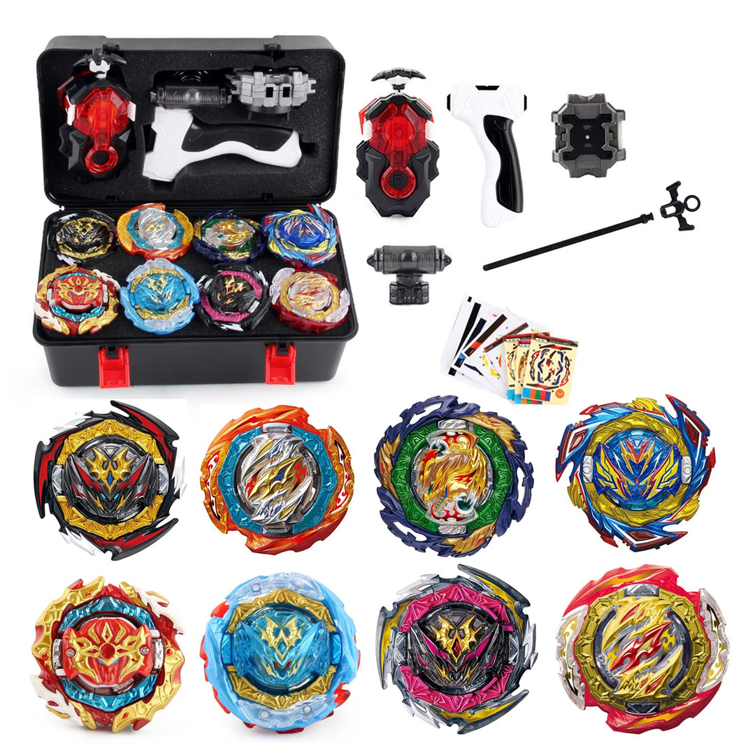 Gyros Kreisel Set, 4D Kampfkreisel Modell Speed Kreisel Mit Für Weihnachten, Geburtstag - 8 X Tops +