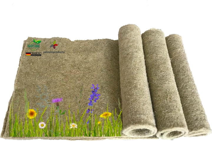 Nager-Teppich aus 100 % Hanf, 130 x 60 cm ca. 10 mm dick, 3er Pack (EUR 10,97/Stück), Nagermatte,Käf