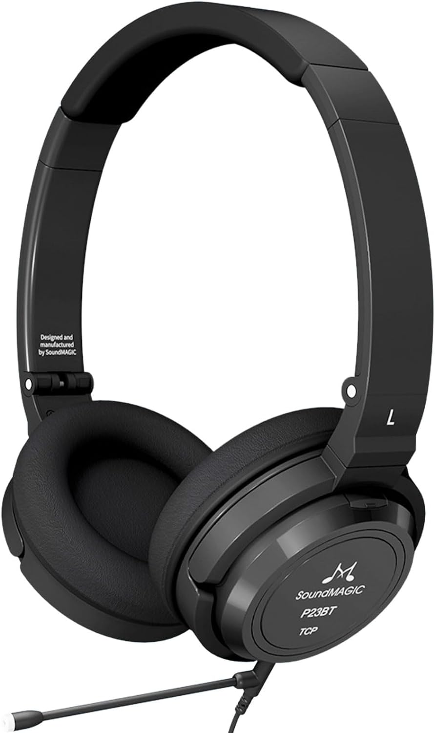 SoundMAGIC P23BT Handy On-Ear Bluetooth Headphones, CVC Noise Cancelling Microphone HiFi Sound Stabl