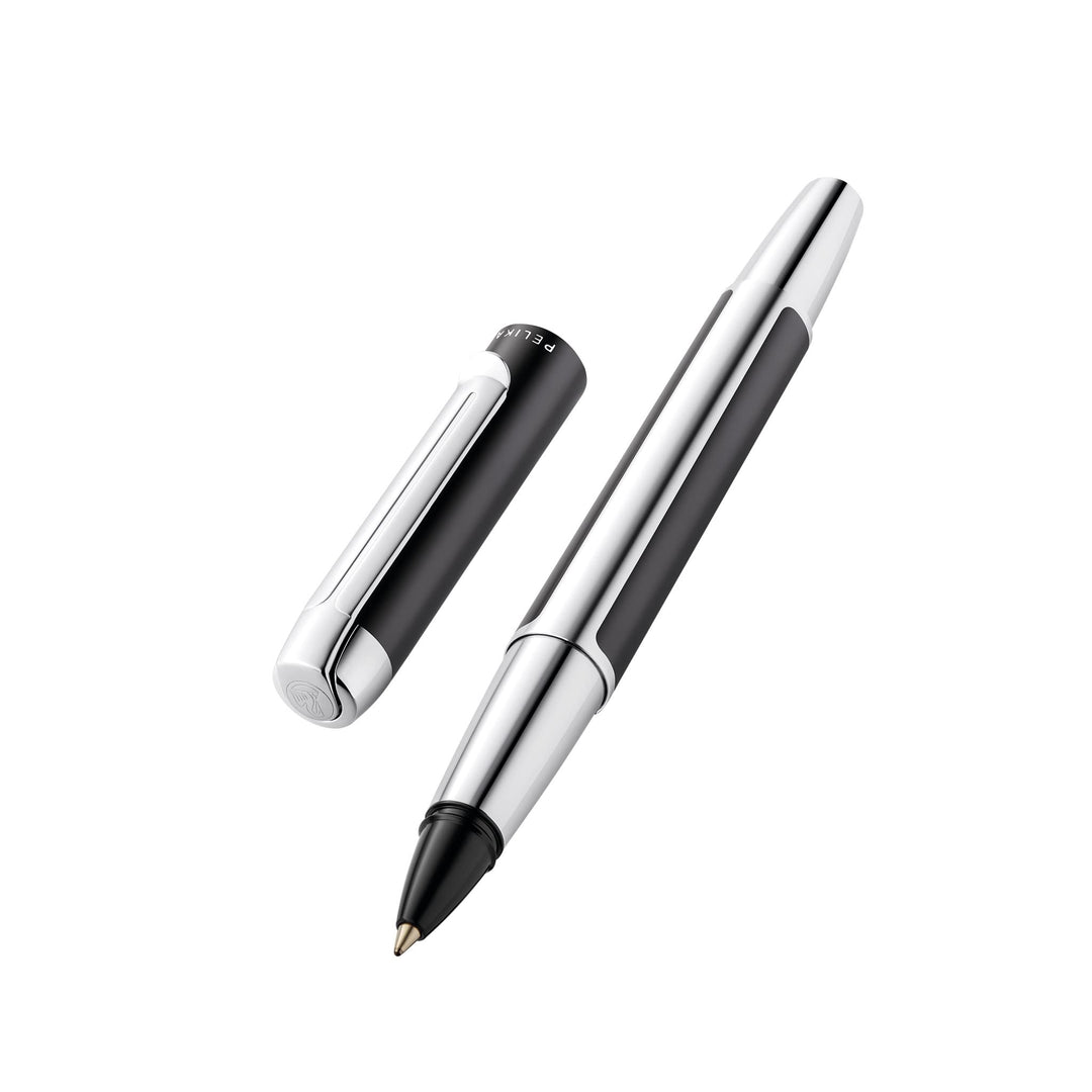 Pelikan Tintenroller Pura R40, Anthrazit, hochwertiger Drehkugelschreiber im Geschenk-Etui, 822640,