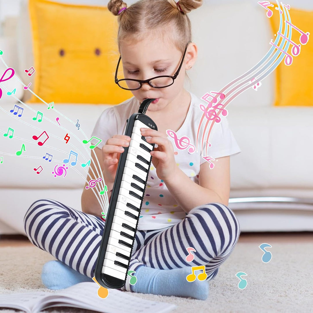 32 Tasten Melodica Für Kinder Melodica Instrument Mit Tragetasche Geeignet, Blasinstrument Mit 2 Wei