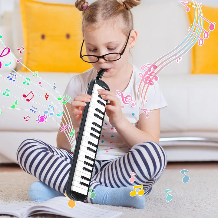 32 Tasten Melodica Für Kinder Melodica Instrument Mit Tragetasche Geeignet, Blasinstrument Mit 2 Wei