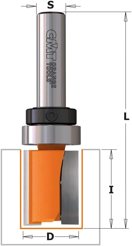 CMT Orange Tools 911.160.11b – Fräser Gerade HM S 8 D 16 x 20 mit Rodam.