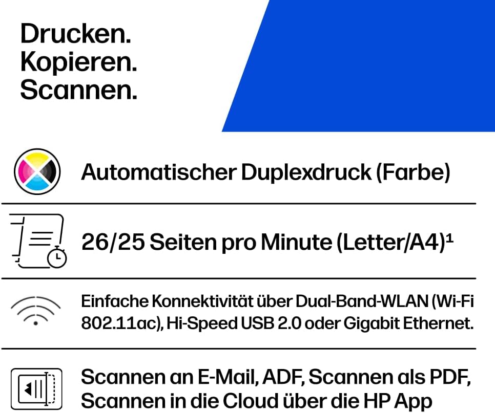 HP Color LaserJet Pro MFP 3302sdwg Multifunktions-Farblaserdrucker, Automatischer beidseitiger Druck