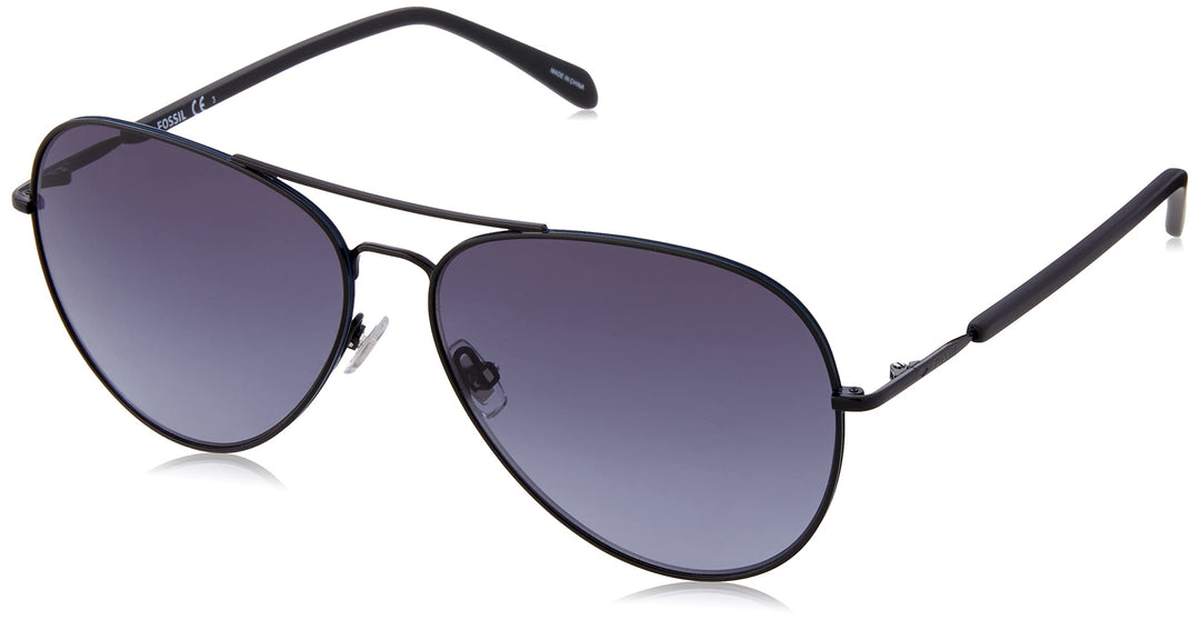 Fossil Unisex Sunglasses 61 003/9o Matt Black, 61 003/9o Matt Black