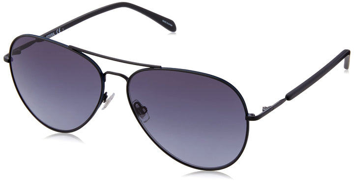 Fossil Unisex Sunglasses 61 003/9o Matt Black, 61 003/9o Matt Black