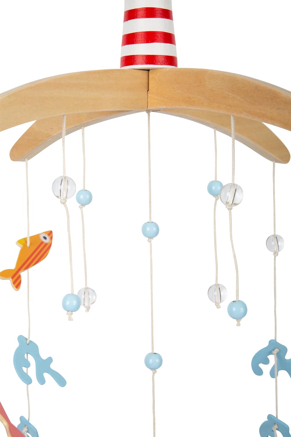 small foot Mobile "Grosser Ozean" aus Holz, 3D-Mobile im maritimen Look, ideal für Kleinkinder und B