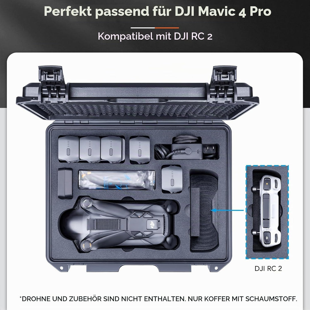 Lykus Titan M400 Wasserdicht Tasche/Koffer/Case für DJI Mavic 4 Pro, DJI RC Pro 2/RC2, Unterstützung