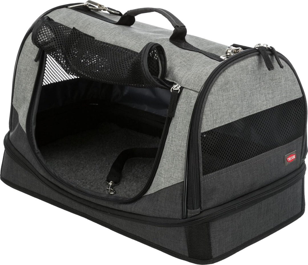 Trixie 28940 Tasche Holly, 30 × 30 × 50 cm, schwarz/grau 50 x 30 x 30 cm, L 50 x B 30 x H 30 cm