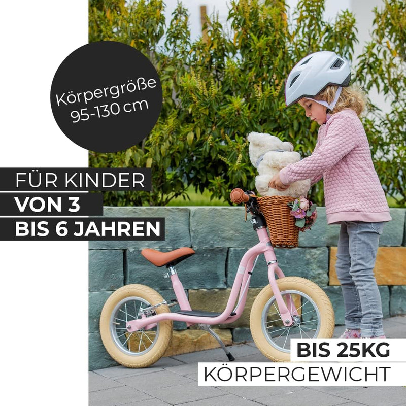 PUKY LR XL Classic | Sicheres, stylisches Laufrad | Lenker & Sattel höhenverstellbar | Für Kinder ab