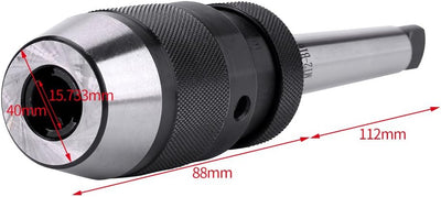 Walfront 1 Stück 1-13 mm 1/2" Schaft Keyless Bohrer Chuck Selbstklebende Drehmaschine Bit Chunk Adap