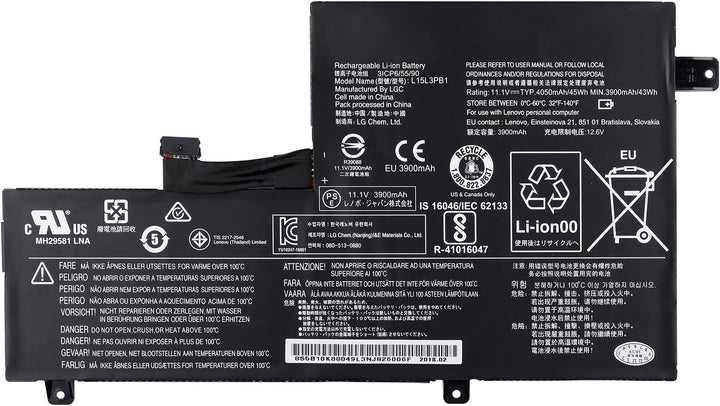 SwarKing Ersatz Akku Kompatibel mit Lenovo Chromebook N22 N23 N23 Yoga N42 300e C330 L15M3PB1 L15L3P