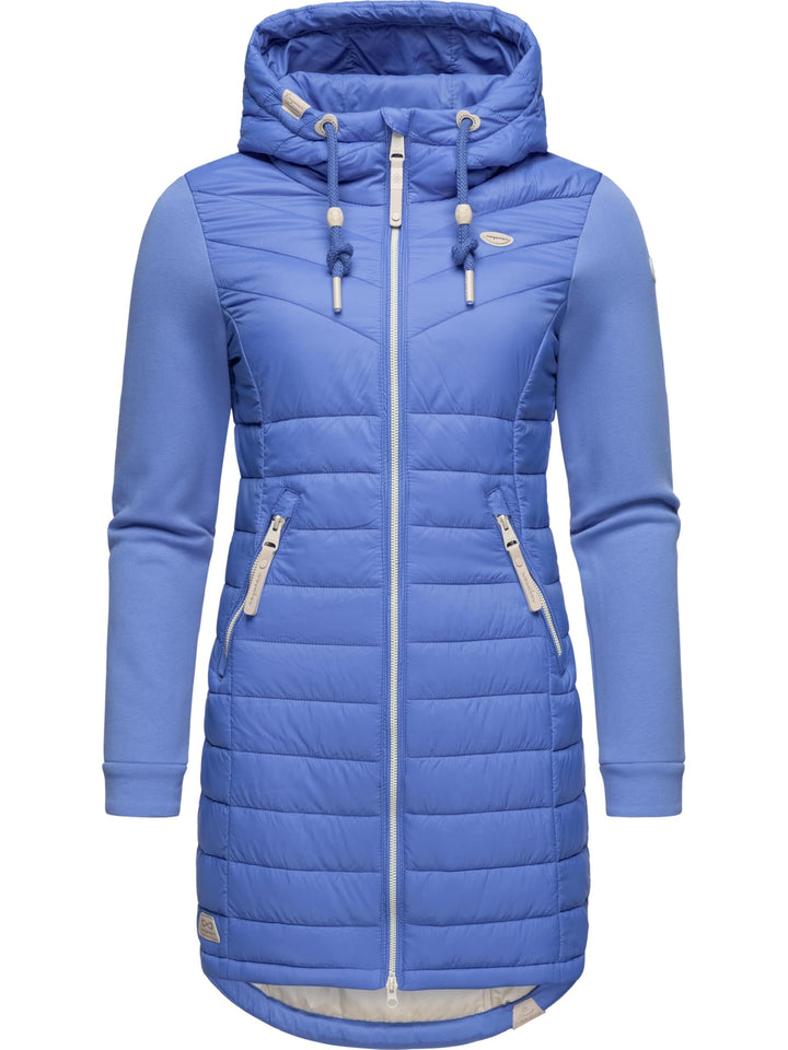 Ragwear Damen Übergangsjacke leichte Jacke lang mit Kapuze Lucinda Long II Intl XS-6XL S Blue24, S B