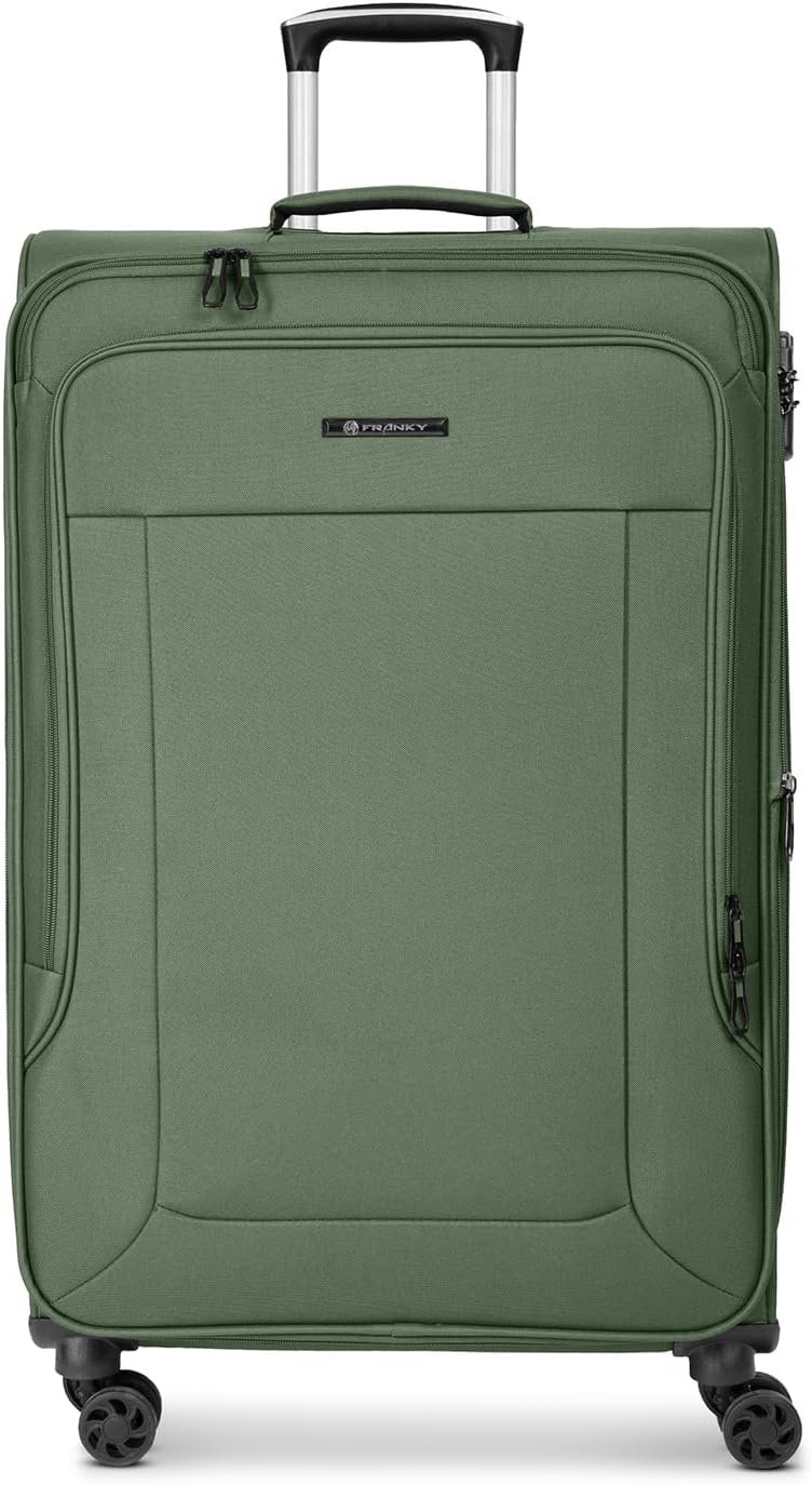 Franky Check-in Koffer für Damen und Herren | grosser XL Trolley 48 x 31 x 79 cm aus hochwertigem, f