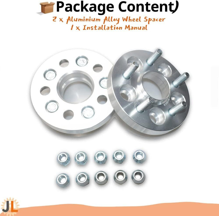 JINGLING KJ 5 Lug Spurverbreiterungen PCD 5 x 100 Nabenbohrung 56 mm geschmiedet 2 Stück Thickness: