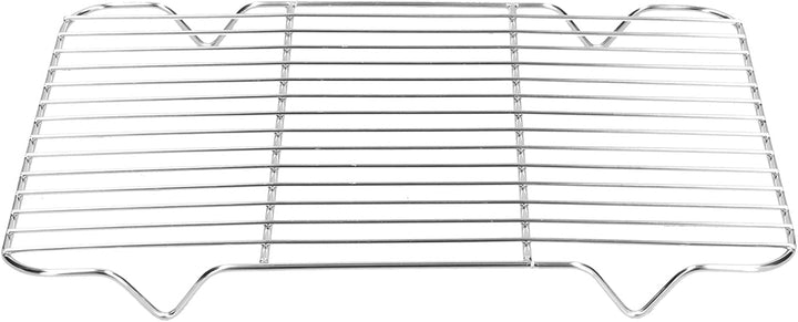 Edelstahl Rechteckig Bratblech, Antihaft Grillschale Bräter mit Gitterrost für Backen, Grillen und B