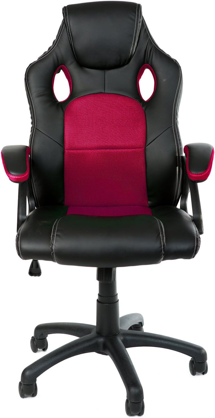 Panorama24 Gamer Stuhl Gaming Schreibtischstuhl Chefsessel Bürostuhl Ergonomisch, Weinrot, 9 Farbvar
