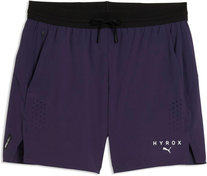 PUMA 528568 Hi Rocks M Puma X HYROX DRYELITE Herren-Shorts, 12,7 cm XL Deep Plum, XL Deep Plum