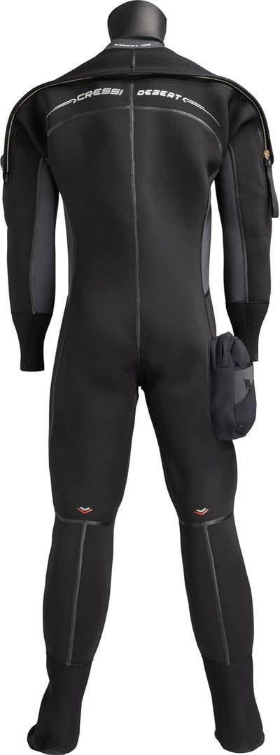 Cressi Desert Lady Dry Suit 4mm HD - Women's Diving Dry Suit, Black XL/5, XL/5