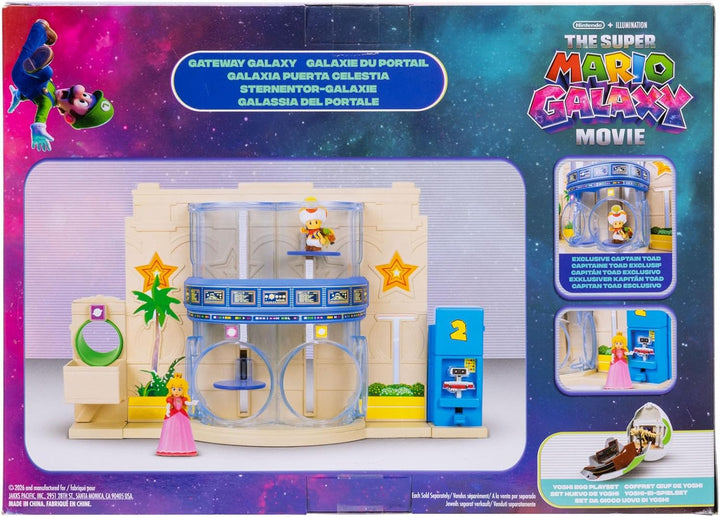 Der Super Mario Galaxy Movie – Gateway Galaxy Diorama-Set mit 3,8 cm grosser Prinzessin Peach- und e