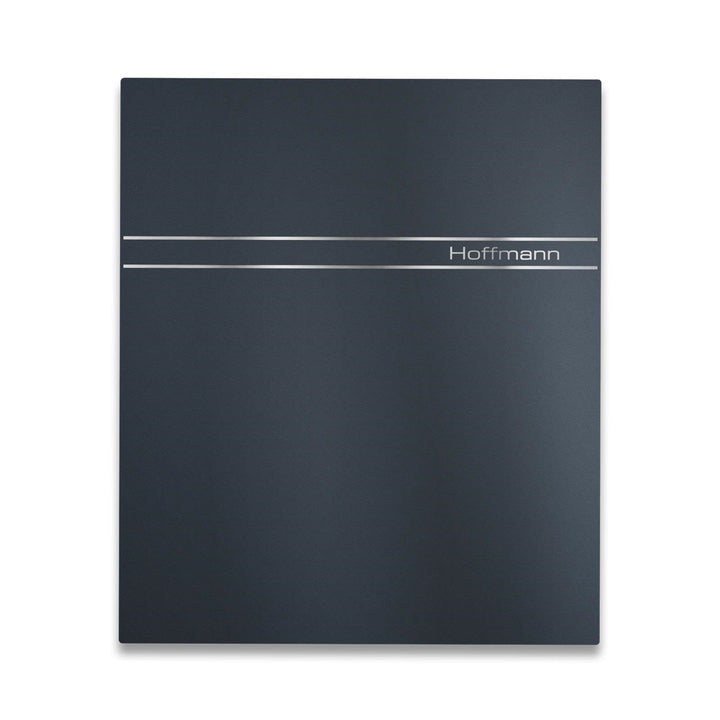Metzler Briefkasten in Anthrazit RAL 7016 Philip - Modernes Design - Briefkasten mit Gravur & Zeitun
