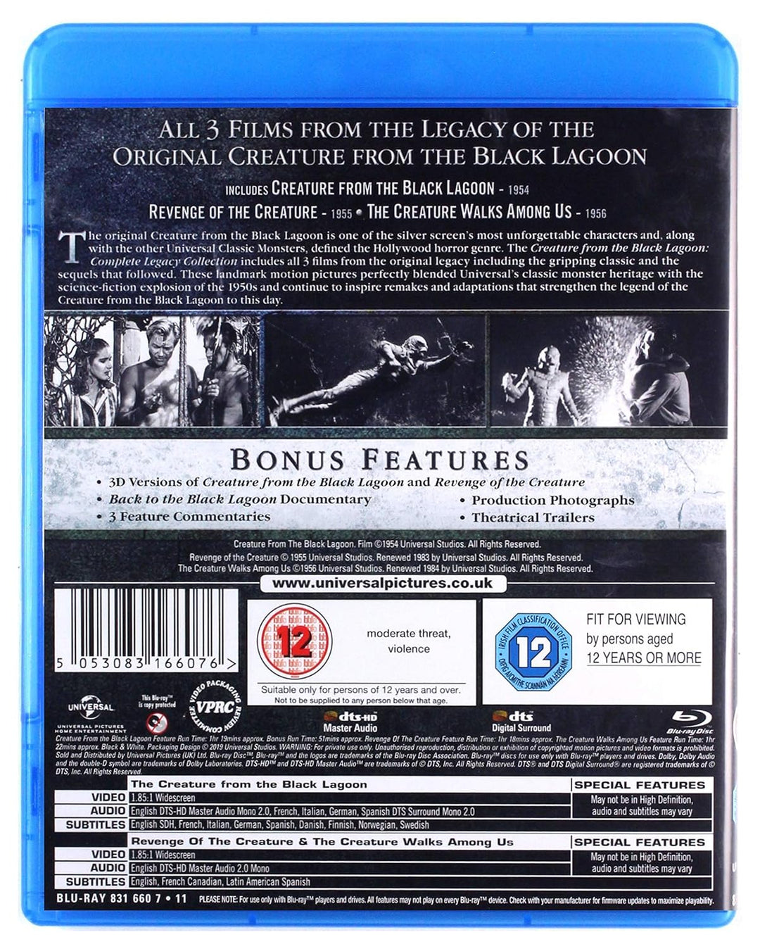 Creature from the Black Lagoon: Complete Legacy Collection [Blu-ray] [2019] [Region Free], Blu-ray